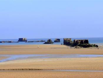 The landing beaches